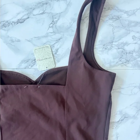 NWT Intimately Free People Somewhere Sometime Cami Brown Chicory Coffee - Picture 4 of 4